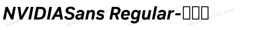 NVIDIASans Regular字体转换
